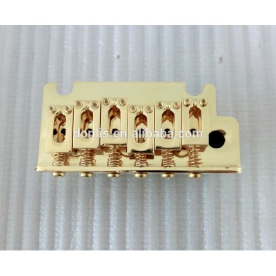 guitar tremolo with Full size block in Gold color bridge for ST guitar