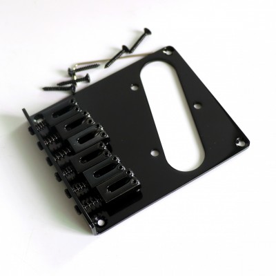 Wholesale Black color 6 modern Saddles Guitar Bridge for TL guitar