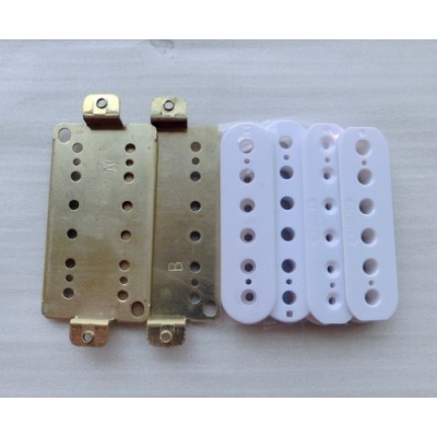 Hot selling musical instrument Nickle Silver Baseplate Humbucker Guitar Pickup Kits for electric guitar pickup