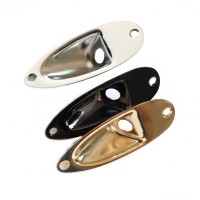 For Strat Electric guitar boat style guitar jack plate in chrome/black/gold color