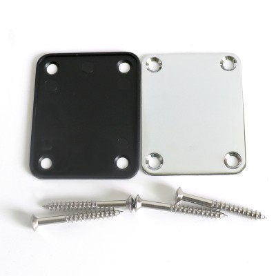 Guitar parts Chrome Electric Guitar Neck Plate For ST/TL guitar joint with screws and gasket