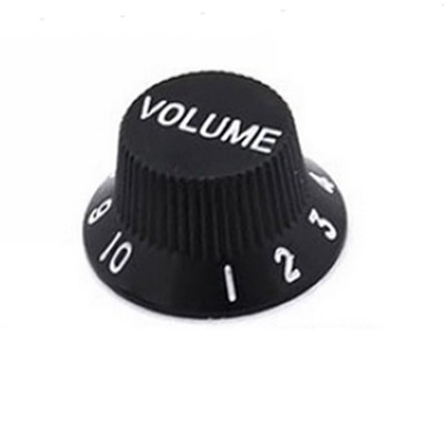 Black ST electric guitar knobs Volume and Tone control spare parts