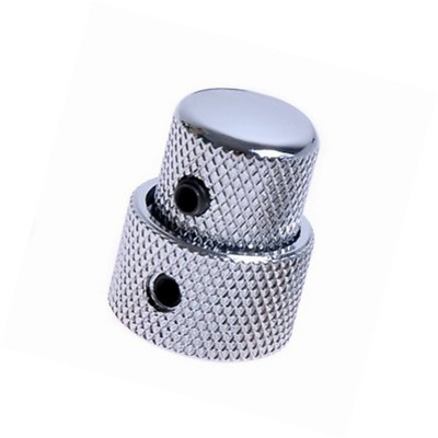 Electric Bass guitar parts chrome color dual concentric Volume Tone Blend Control Knob Electric Guitar Parts