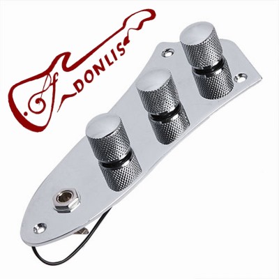 prewired Jazz Bass electric guitar chrome color control plate good quality electric guitar parts made in Korea