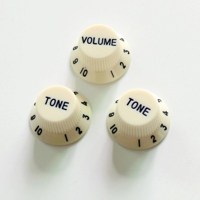 1set Vintage White Guitar Knobs for Strat guitar volume/Tone Control professional guitar accessory factory