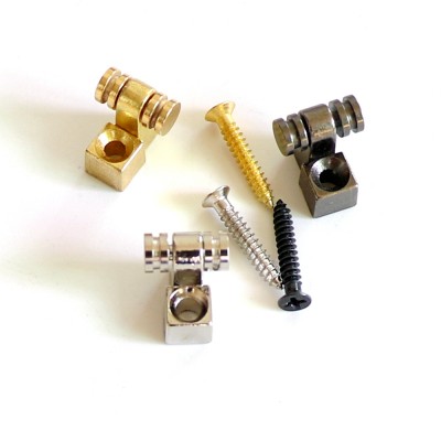 Wholesale Metal Guitar spare parts roller guitar string tree retainer in nickel black and gold colors